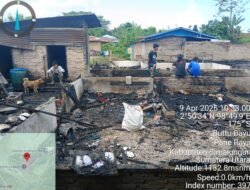 Kobaran Api Lahap Empat Rumah Warga Dalam Satu Jam Di Dolok Pardamean, Polsek Bergerak Cepat Tangani Musibah dan Selidiki Penyebab