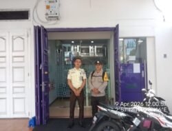 Polsek Siantar Barat Sambangi Bank Muamalat, Sampaikan Pesan Kamtibmas