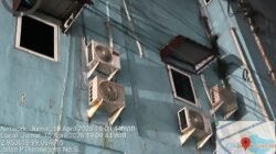 Polsek Siantar Selatan Cek TKP Pencurian Outdoor AC Hotel Jalan Diponegoro