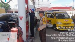 Polsek Siantar Martoba Monitoring dan Pengamanan Penyaluran BBM di SPBU