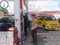 Polsek Siantar Martoba Monitoring dan Pengamanan Penyaluran BBM di SPBU