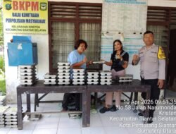 Polsek Siantar Selatan Hadir Pendistribusian MBG kepada Ibu Hamil dan Balita 