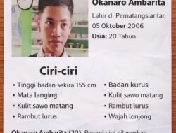 Polsek Gunung Malela Sebarkan Informasi Orang Hilang — Okanaro Ambarita Pergi Malam Minggu Bawa Motor Tak Kunjung Pulang, Segera Lapor Jika Mengetahui Keberadaannya