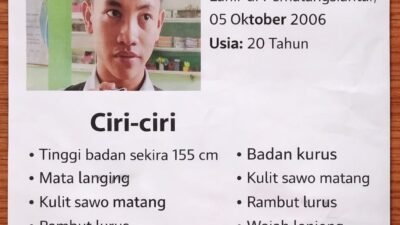 Polsek Gunung Malela Sebarkan Informasi Orang Hilang — Okanaro Ambarita Pergi Malam Minggu Bawa Motor Tak Kunjung Pulang, Segera Lapor Jika Mengetahui Keberadaannya