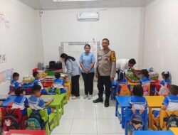 Bhabinkamtibmas Polsek Siantar Timur Monitoring Distribusi MBG di TK Nazaret