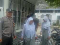 Bhabinkamtibmas Polsek Siantar Timur Monitoring Distribusi MBG di SMU Negeri 4