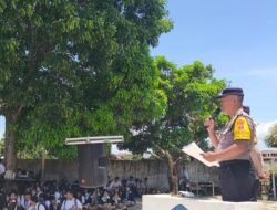 Polsek Siantar Marihat Sampaikan Pesan Pesan Kamtibmas di SMA Negeri 1 Pematang Siantar
