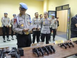 Kapolres Pematang Siantar Dampingi Divpropam Mabes Polri Cek Senpi Milik Dinas