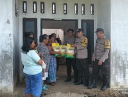 Polsek Siantar Martoba Berikan Bantuan kepada Warga Terkena Bencana Alam