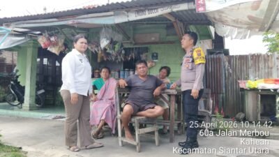 Bhabinkamtibmas Polsek Siantar Utara Sambang Kamtibmas ke Rumah Warga