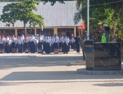 Tertib Berlalulintas, Sat Lantas Polres Pematang Siantar Pembina Upacara di SMP Negeri 2