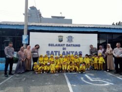 Polantas Menyapa, Sat Lantas Polres Pematang Siantar Terima Kunjungan TK Islam Terpadu Modern