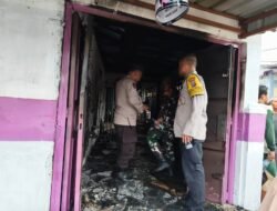 Kapolsek Siantar Marihat Turun Langsung Cek TKP Kebakaran Warung