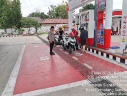 Polsek Siantar Timur Monitoring Penyaluran BBM di SPBU