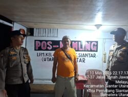 Bhabinkamtibmas Polsek Siantar Utara Laksanakan SALING di Pos Kamling Melayu