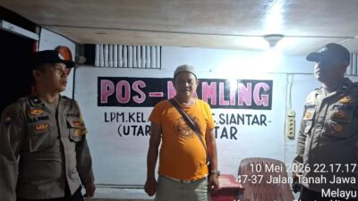 Bhabinkamtibmas Polsek Siantar Utara Laksanakan SALING di Pos Kamling Melayu