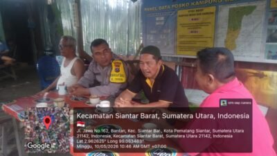 Polsek Siantar Barat Patroli Ajak Warga Memerangi Narkoba