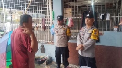 Polsek Siantar Timur Cek TKP Keributan warga bersebelahan sesama tetangga