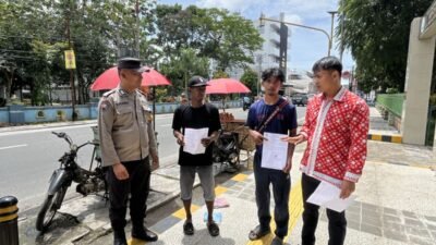 Polsek Siantar Selatan Himbau PKL Tidak Jualan di Trotoar