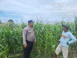 Polsek Siantar Marihat Sambangi Petani Binaan