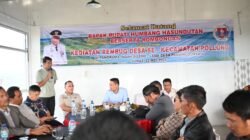 Bupati Humbahas Bersama Kepala Desa Rembug Program Pembangunan
