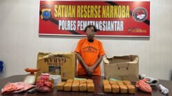 Satnarkoba Polres Pematang Siantar Ringkus Pemilik Ganja 7,27 Kg