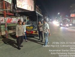 Pastikan Keamanan Malam Hari Polsek Siantar Utara Patroli BLP. di Wilkumnya