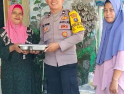 Polsek Siantar Utara Sambang Kamtibmas di Posyandu Sampaiian Pesan Kamtibmas