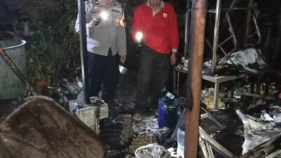 Tidak Ada Korban Jiwa, Polsek Siantar Martoba Cek TKP Kebakaran