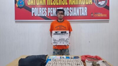 Polres Pematang Siantar Ungkap dan Amankan Warga Gang Pulut Putih Miliki Ganja