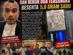 Riko Simanjuntak Beri Apresiasi, Polsek Gunung Malela Bongkar Sarang Narkoba dan Bekuk Dua Tersangka Beserta 5,8 Gram Sabu