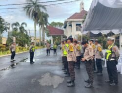 Polres Pematang Siantar Hadiri Penyambutan Jamaah Haji/Hajjah