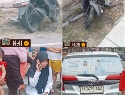 Seorang Mahasiswi Selamat Kecelakaan Maut Masuk ke Dalam Mobil Transporter(Pembawa Tank)Milik Tentara