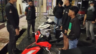 Antisipasi Guantibmas Polres Pematangsiantar Amankan Tiga Sepeda motor Knalpot Brong