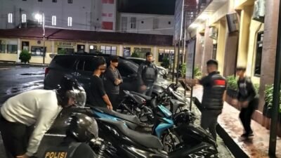 Saat Patroli, Polres Pematang siantar Amankan Tiga Sepeda motor Knalpot Brong