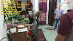 Polsek Sianțar Martoba Cek TKP Dugaan Curat di Jalan Bombongan Raya