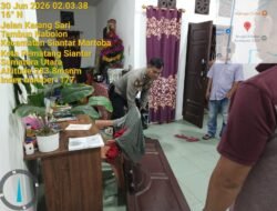 Polsek Sianțar Martoba Cek TKP Dugaan Curat di Jalan Bombongan Raya