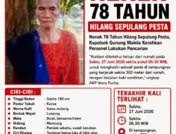 Nenek 78 Tahun Hilang Sepulang Pesta, Kapolsek Gunung Malela Kerahkan Personel Lakukan Pencarian