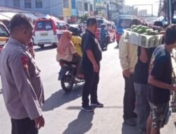 Polsek Siantar Barat Laksanakan Patroli di Pasar Horas