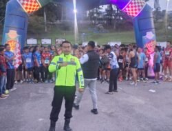 Polres Simalungun Gelar Pengamanan Ketat, Ratusan Peserta Meriahkan Run Fun Parapat 2026 Bank Sumut
