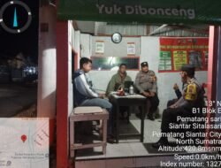Samapaikan Pesan Kamtibmas, Polsek Siantar Martoba Laksanakan SALING di Pos Kamling
