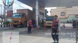 Pastikan Situasi Aman, Sat Samapta Polres Pematangsiantar, Monitoring Pengisian BBM di SPBU