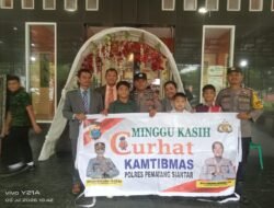 Polsek Siantar Selatan Curhat Kamtibmas di Sopo NHKBP