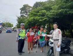Sat Lantas Polres Pematang Siantar Sosialisasi Tertib Berlalu Lintas