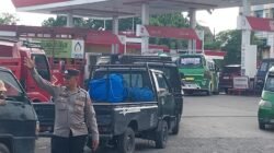 Antisipasi Kemacetan, Polsek Siantar Utara Lakukan Gatur Lalin di SPBU
