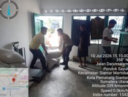 Polsek Siantar Martoba Dampingi Petani Binaan Jual Hasil Panen ke Bulog Cabang Pematang Siantar 