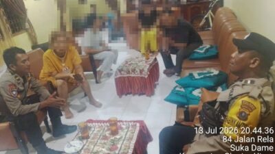 Polsek Siantar Utara Cek TKP Keributan warganya dilorong tiga parluasan