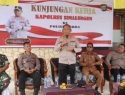 Kapolres Simalungun Sambangi Tiga Polsek, Tegaskan Komitmen Berantas Narkoba dari Lingkup Keluarga