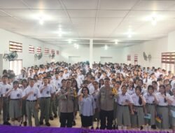 Polsek Siantar Marihat Berikan Arahan Wasbang kepada Siswa Siswi Baru SMA Negeri 1