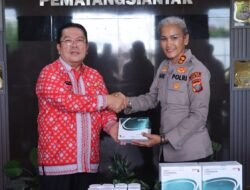 Kapolres Pematang Siantar Terima Bantuan Alat Tes Urine dari Walikota